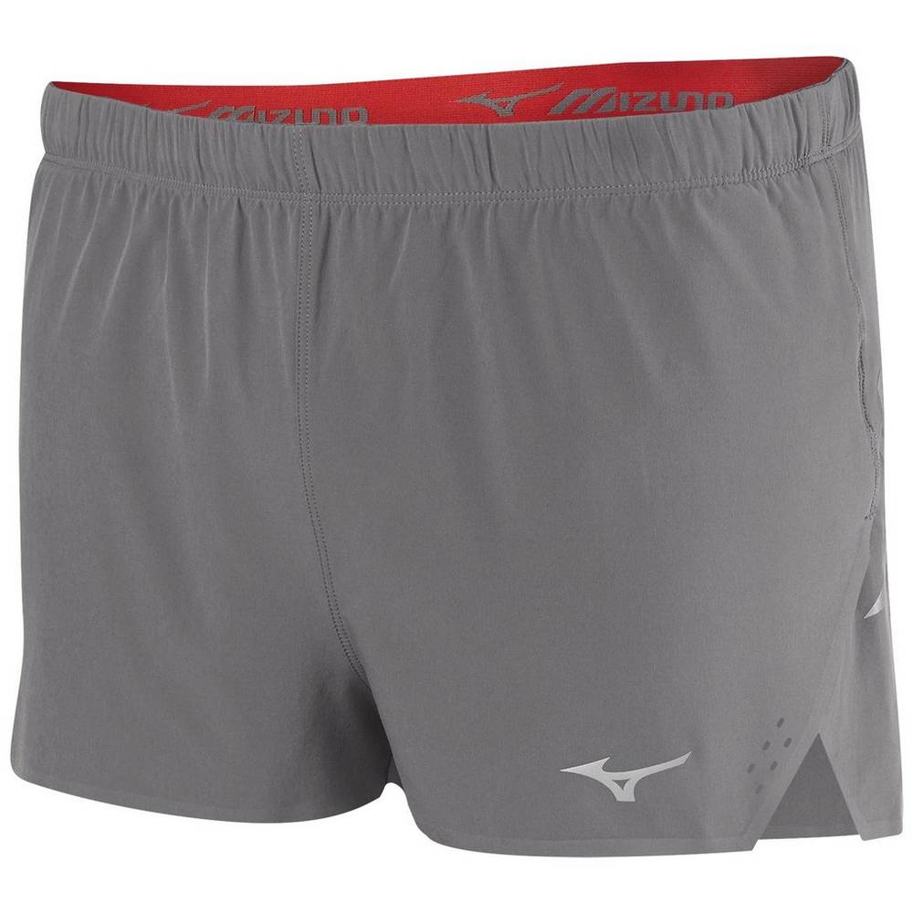 Calções Mizuno Aero 1.5" Split - Homem - Cinzentas - HEWOQ9862